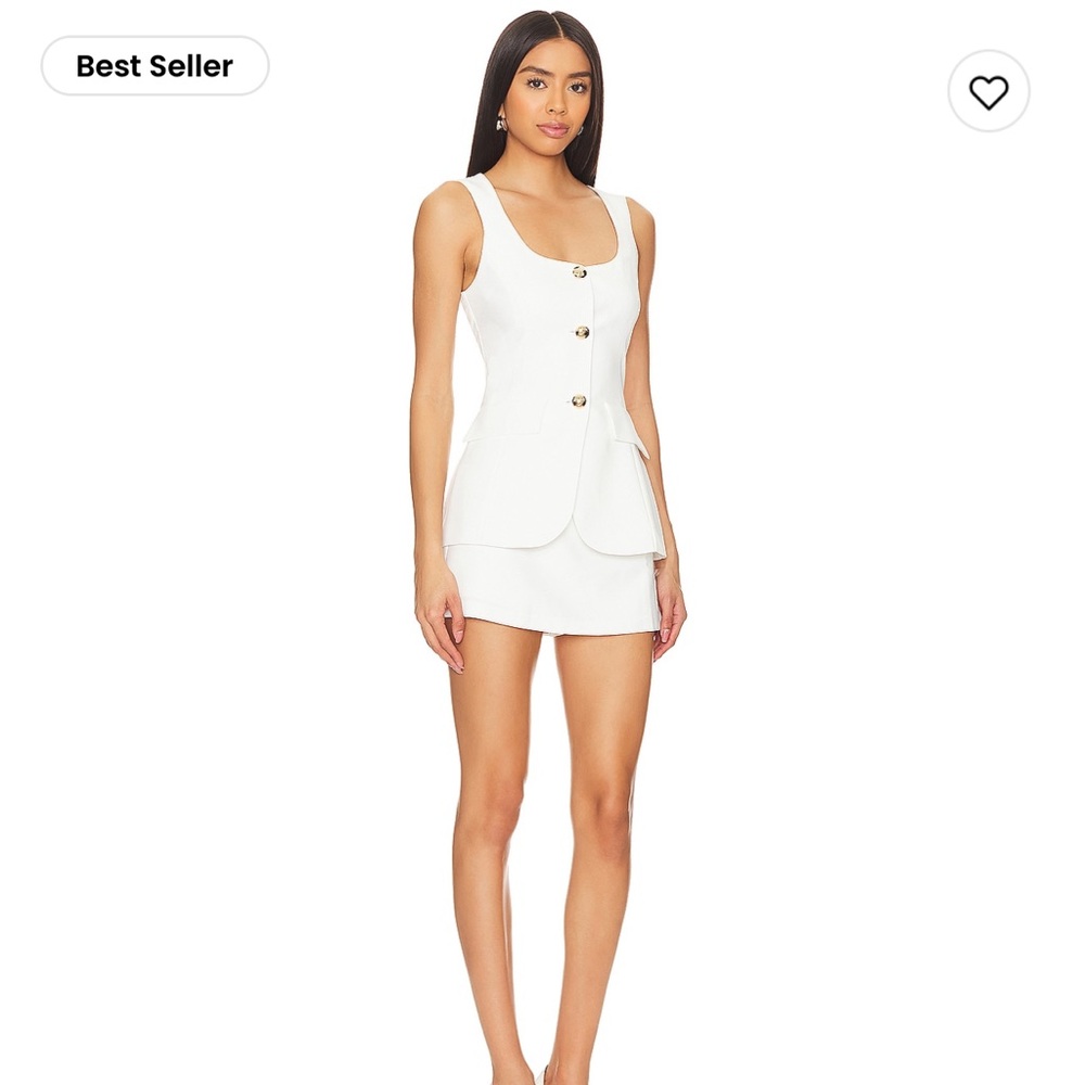 Amanda Uprichard Kya Romper in Ivory